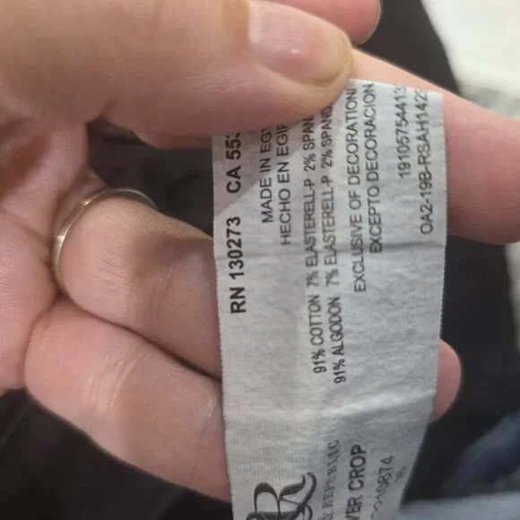 Rock & Republic Pull-On Cropped Jeans | Size 16 | Stretch Denim Blue Jeggings - Picture 4 of 15